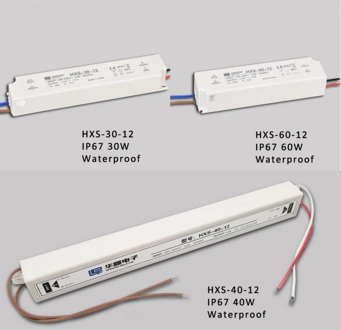 40W IP67 Su Geçirmez Güç Kaynağı Tek Çıkışlı 24 Volt LED Trafo 0