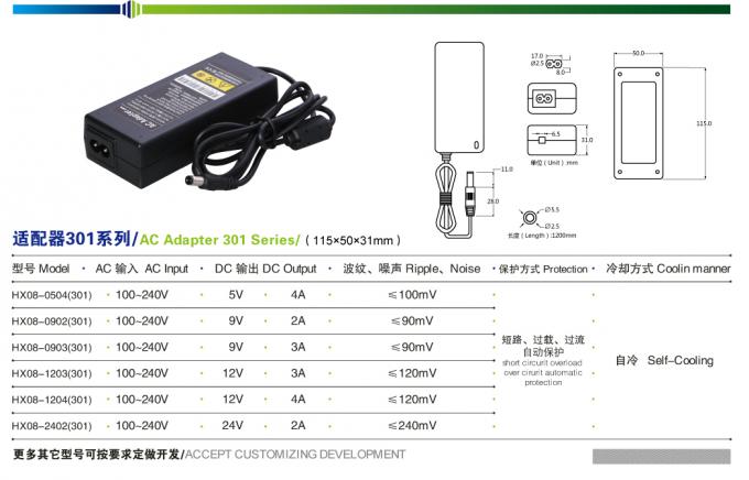 2 PINS IP20 4A 12V DC Güç Adaptörü 48W CCTV SMPS Güç Kaynağı 1