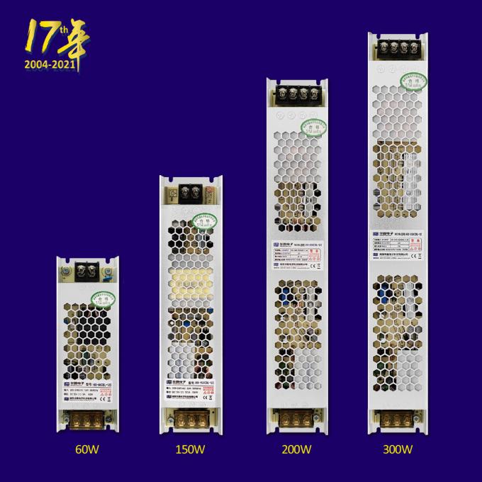 Aydınlatma Kutusu için 12.5A 24V Kısılabilir LED Sürücü IP20 LED Güç Kaynağı 300W 1